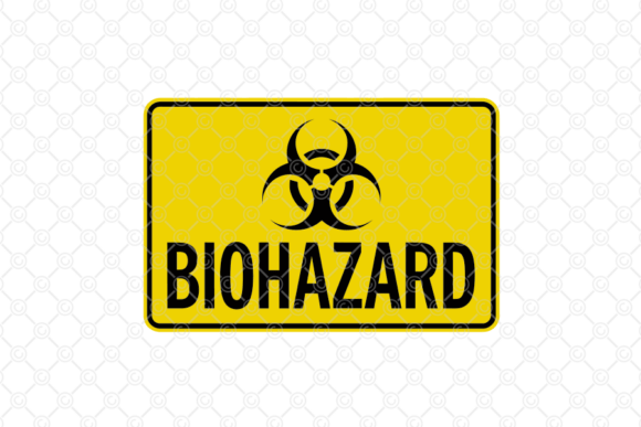 Biohazard Sign SVG, Biohazard Symbol 001 for Crafts and Graphics