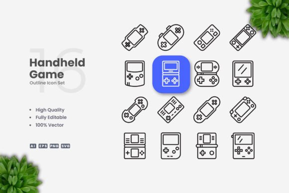 Handheld Game Icons: A Review for Graphics and Icons Sellers