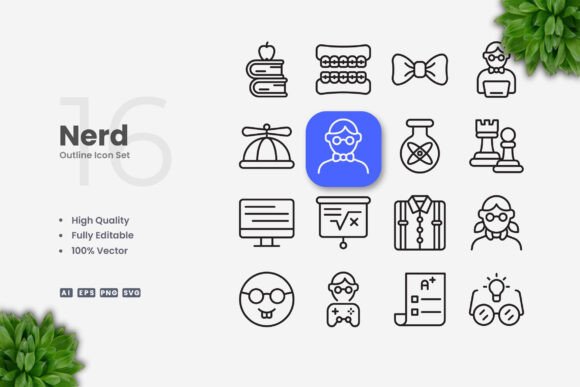 Nerd Icons: A Modern Graphic Design Asset for Clean Iconography