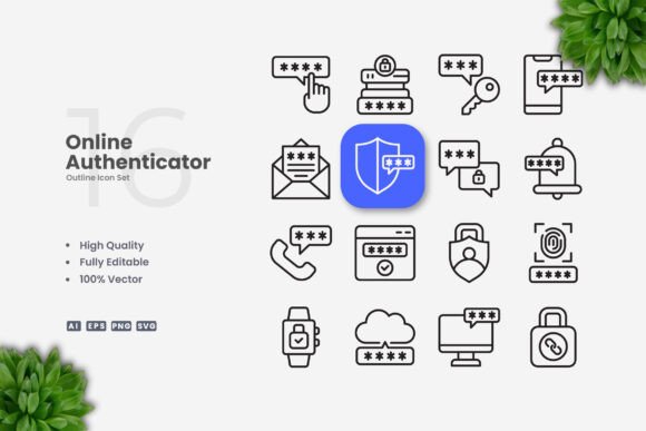 Online Authenticator Icons for Embroidery Projects