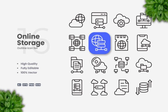 Online Storage Icons: A Designer's Take on Embroidery Use