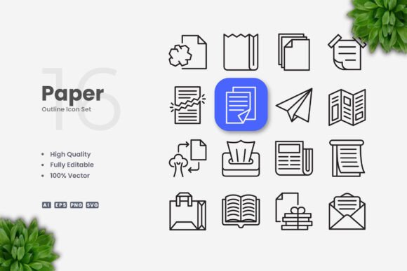 Paper Icons - Clean Graphics for Creative Sellers