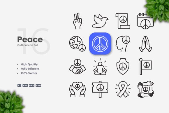 Peace 2 Icons: A Simple Graphic Asset for Local Branding