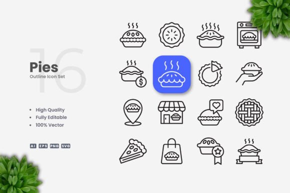 Pies Icons – Clean Graphics for Modern Web Design