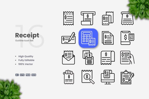 Receipt Icons: A Simple Graphic Asset for Local Business Branding
