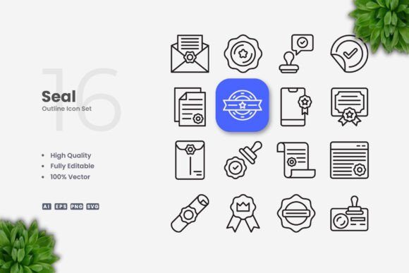 Seal Icons: Clean Graphics for Modern Web and Editorial Design