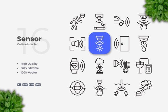 Sensor Icons: Clean Graphics for Local Business Branding