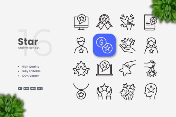 Star Icons: A Versatile Graphic Design Asset for Creative Projects