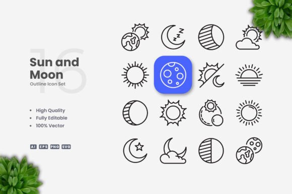 Sun and Moon Icons Review for Embroidery Projects
