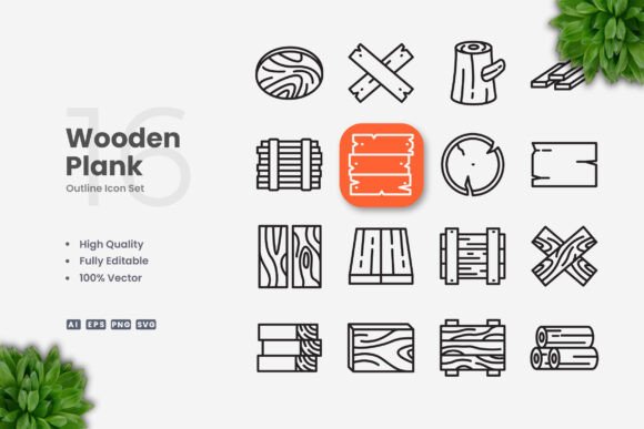 Wooden Plank Icons Review for Embroidery Projects